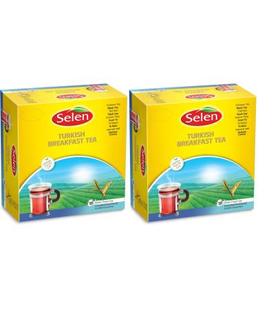 SELEN Turkish Breakfast Tea 100 sachets de th envelopp s (Lot de 2) Pack of 2