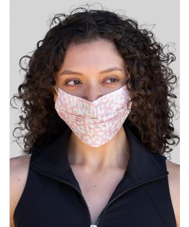 Juicy Couture 3-Ply Disposable Face Masks Pack - Blush Solid/Blush Leopard (10 Count) - Buy Online on GoSupps.com