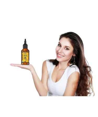 Organic Extra Dark Jamaican Black Castor Oil - 8 Fl.oz - Handmade from Roasted Castor Beans - Promotes Hair and Skin Health - Ideal for Dry, Damaged Hair and Split Ends - Buy Online on GoSupps.com