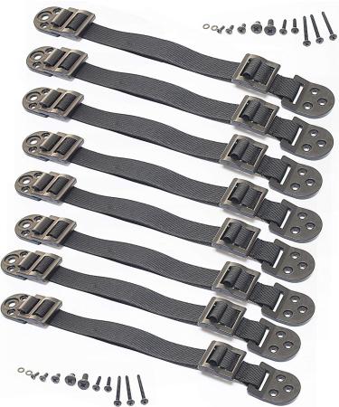 Anti-Tip Television and Furniture Anchor Strap for Child Safety (4 Pairs) by Boxiki Kids. Quakehold and Safety Straps for Child Proofing Your Home (Black) 4 Pairs - Black
