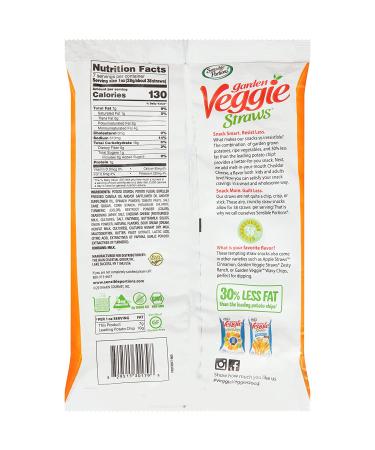 Sensible Portions Garden Veggie Straws Cheddar Cheese - Snack Size 24 Count | Healthy Snack Option - Buy Online on GoSupps.com