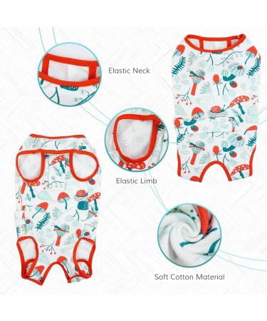 Pumyporeity Surgical Suit for Dogs | Healing Anti-Licking Vest for Post-Operation Protection | Belly Wound & Skin Care Available in Mushroom Size L - Buy Online on GoSupps.com