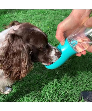 Nepfaivy 550ml Portable Dog Water Bottle & Feed Container Ideal for Hiking & Travel - Buy Online on GoSupps.com
