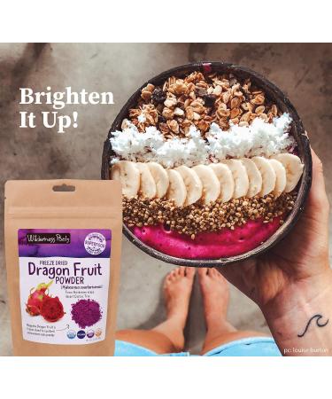 Wilderness Poets Freeze-Dried Dragon Fruit Powder 3.5 oz - Natural Superfood - Buy Online on GoSupps.com