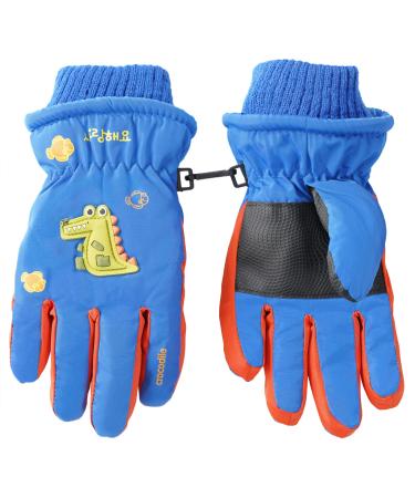 FORKALER Kids Children Snow Gloves Winter Waterproof Windproof Ski Gloves Warm Outdoor Sports Gloves for Boys Girls