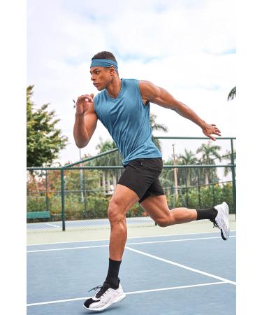COOFANDY Men's 3 Pack Sleeveless Workout Tank Tops - V Neck Muscle Tee Set - Buy Online on GoSupps.com