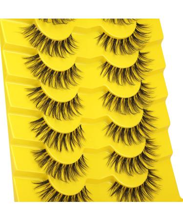 Faux Mink Wispy False Eyelashes - Natural Look Doll Eye Extension Lashes - 15mm Pack - Buy Online on GoSupps.com