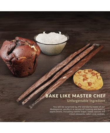 Madagascar Vanilla Beans - Grade B Vanilla Pods - Rich  Creamy Flavor & Aroma - Ingredients for Baking  Homemade Extract  Paste  Brewing  Coffee  Cooking - 6-7"  15 Bean - Buy Online on GoSupps.com