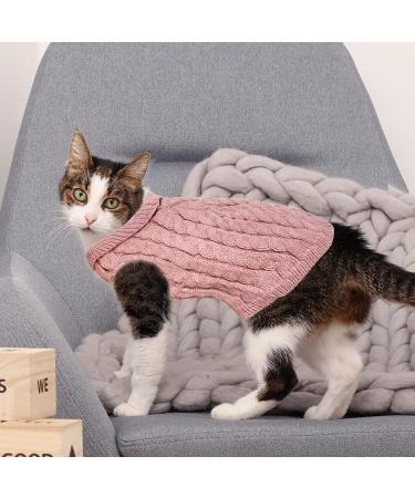 Cozy Pink Dog Sweater - Winter Turtleneck Knit for Small & Medium Pets | Warm Cat & Dog Pullovers - Shop Internationally! - Buy Online on GoSupps.com
