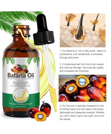 Buy Batana Hair Growth Oil - 100% Pure Organic Cold Press for Split Ends & Radiant Hair & Skin - Buy Online on GoSupps.com