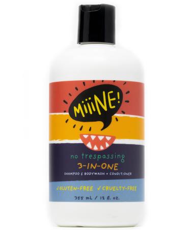 MiiiNE! 12oz Kids Shampoo and Conditioner 3 In 1 | Apple Scented Kids Shampoo and Body Wash with Gentle Formula - Gluten Free 3 in 1 Made Cruelty Free in USA | By Stylists For Kids