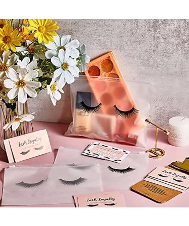 Qseenlnoy 50 Pieces Eyelash Bags Lash Bags for Aftercare Bags Eyelash Makeup Bags with Zipper for Women (Pink 6X4 Inch) - Buy Online on GoSupps.com