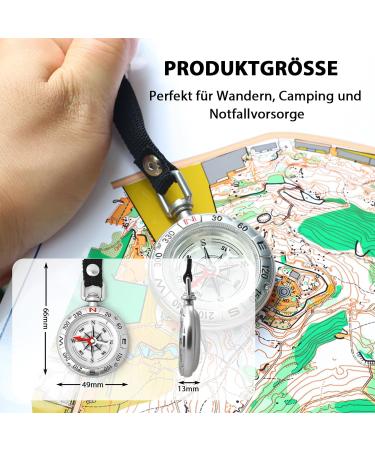 Portable Waterproof Compass Keychain - Vintage Mini Key Trailer for Outdoor Navigation - Buy Online on GoSupps.com