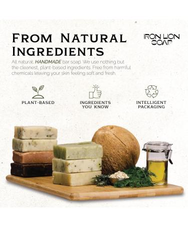 Iron Lion Soap Bay Runner Organic Vegan All Natural Plant Based Bar Soap (3 Pack) - Body, Face, Hands, Bath - Buy Online on GoSupps.com