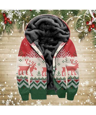 Hanxiulin Oversized Plush Hoodie Jacket - Men's Winter Coat Reversible & Breathable - Buy Online on GoSupps.com