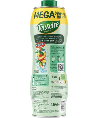 Teisseire Sirop Saveur Iced Tea P che pour Boisson Rafra chissante Cocktails Bidon 1 3 L - Buy Online on GoSupps.com