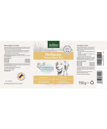 Aniforte Heilmoor for Dogs 750g - Natural Healing Earth Boosts Digestion Immune System & Appetite - Buy Online on GoSupps.com