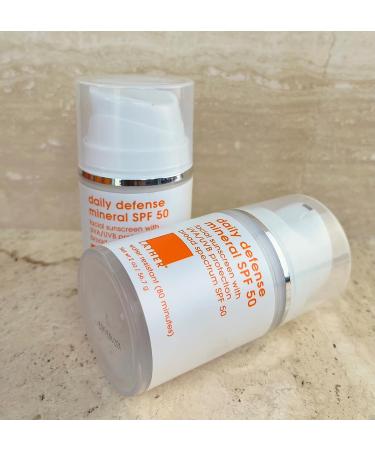 LATHER Daily Defense Mineral SPF 50 - Tinted Sunscreen for Face - 2 Fl Oz - Buy Online on GoSupps.com