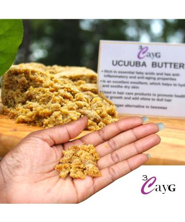 3CAYG Ucuuba Butter 8oz All Natural Raw Unrefined 8oz Body and Hair Butter - Buy Online on GoSupps.com