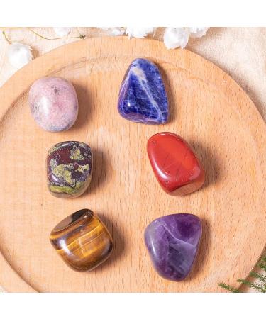 7PCS Red Jasper Tumbled Stones for Wicca, Reiki, Chakra Healing - Energy Balancing Kit - Buy Online on GoSupps.com