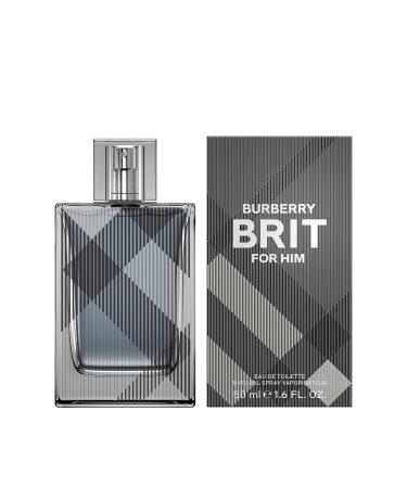 Burberry Brit Eau de Toilette Woody Men's Cologne With Notes of Cedarwood Green Mandarin Wild Rose & Tonka Bean Long Lasting Fragrance 1.6 Fl Oz (Pack of 1) - Buy Online on GoSupps.com