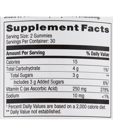 CVS Health Vitamin C Orange Flavored Gummies 250 mg 60CT - Buy Online on GoSupps.com