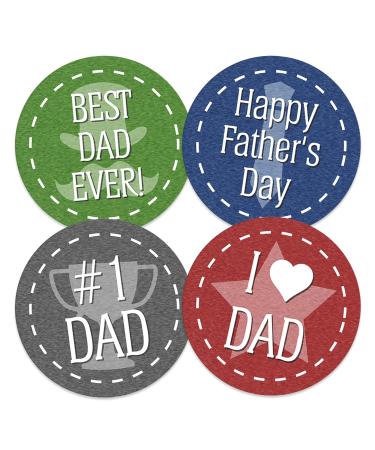 Edible Wafer Father's Day Pre-Cut Cupcake Toppers - 24pc