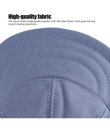 Adjustable Dog Baseball Hat - Sun Protection Cap for Small & Medium Dogs | Outdoor Sport Cap with Ear Holes | Blue M - Buy Online on GoSupps.com