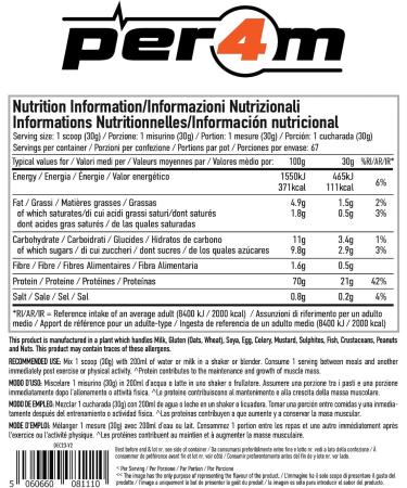  per4m Per4m Whey Protein Cookies & Cream 900g - Buy Online on GoSupps.com
