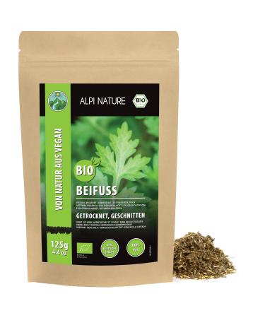 Alpi Nature Alpi Nature Organic Mugwort Tea 125g Dried and Cut Mugwort Herb Artemisia Vulgaris