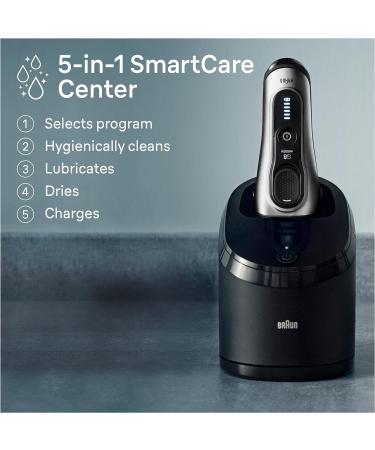 Buy Braun Series 8 8567cc Electric Razor for Men | 4+1 Shaving Elements Long Hair Trimmer SmartCare Center - Wet & Dry - 60min Runtime - International Shipping Available - Buy Online on GoSupps.com