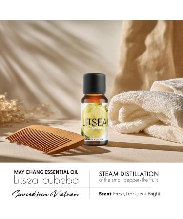 Organic May Chang Essential Oil | 100% Pure & Natural Litsea cubeba Fruit Oil with Fresh Bright Citrus Aroma | for Diffuser Candle Making & DIY Aromatherapy Blends 10ml May Chang 0.34 Fl Oz (Pack of 1) - Buy Online on GoSupps.com