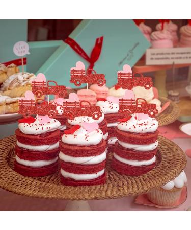 Red Car Cupcake Topper for Valentines Day Party Decorations - Buy Online on GoSupps.com