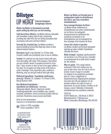 Blistex Medex Lip Balm 7gm - Buy Online on GoSupps.com