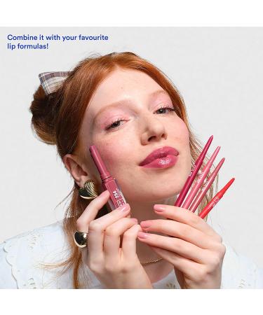  3ina 3INA Makeup The Automatic Lip Pencil 254 Dark Pink Nude Long Lasting Retractable Lip Pencil Waterproof Lip Liner with Sharpener Vegan Cruelty Free - Buy Online on GoSupps.com