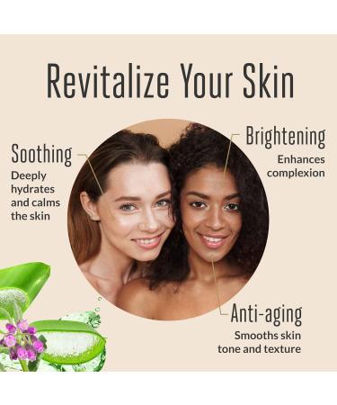 Natural Face Moisturizer with Aloe Niacinamide & Vitamin C - Anti-Aging Lotion to Reduce Fine Lines & Brighten Skin (2 fl oz - Buy Online on GoSupps.com