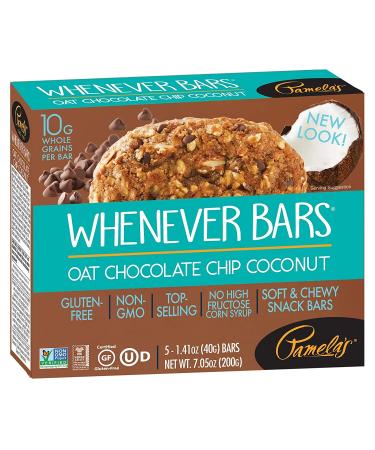 Pamela's Products Gluten Free Whenever Bars - Oat Choc Chip Coconut | Pack of 3 - Buy Online on GoSupps.com