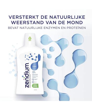 Zendium Mouthwash 500ml - Strengthen & Protect Tooth Enamel | Daily Oral Hygiene Essential - Buy Online on GoSupps.com