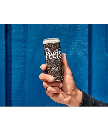 Peet's True Iced Espresso Black & White Cans - 12 Count, 100 Calorie Lightly Sweetened Colombian Espresso - Buy Now - Buy Online on GoSupps.com