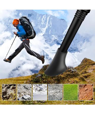 Vabneer Nordic Walking Stick Rubber Buffers - 12 Pack 10mm Diameter Walking Pads for Trekking on Asphalt Gravel and Mountains - Buy Online on GoSupps.com