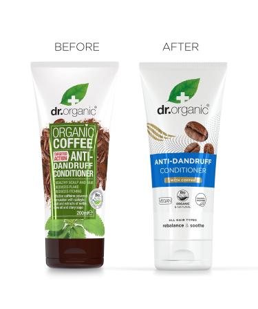 Dr. Organic Coffee Anti-Scales Conditioner 200ml | Vegan Paraben & SLS-Free | Healthy Scalp Care for Men & Women - Buy Online on GoSupps.com