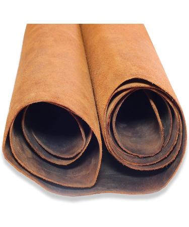 Toprank 6''X12'' Full Grain Leather Sheets for Crafts - Precut Cowhide Tooling Leather in Tan - 1.6mm Thickness - Buy Online on GoSupps.com