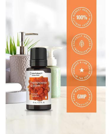 Frankincense & Myrrh Fragrance Oil 0.51 fl oz - Premium Grade for Diffusers, Candles, Soap Making, DIY Projects | Horbaach - Buy Online on GoSupps.com