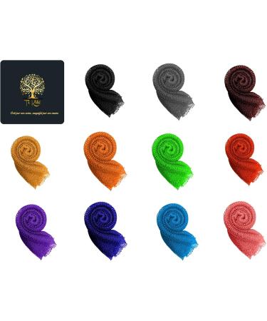 Shop African Badenetz - Djampe Peeling Shower Sponge | XL Soft Bathing Accessories for Men Women & Children | Black Flower-Waves - Buy Online on GoSupps.com