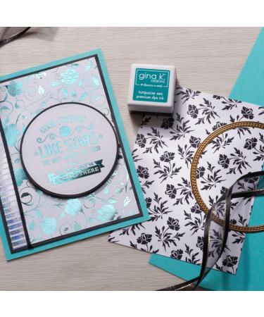 Gina K. Designs for Therm O Web Fancy Foils - Turquoise Sea 6 x 8 Sheets (12 Count) - Buy Online on GoSupps.com