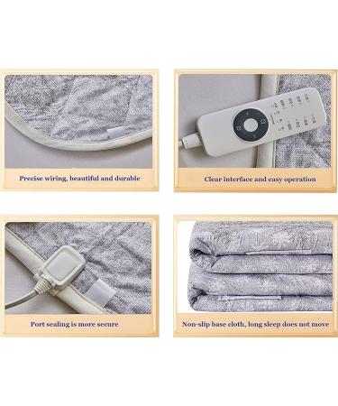 Ukalou Heated Thermal Blanket - Soft Fast Heating with 4 Levels & Auto Shutdown | Gray 180x150cm - Perfect for Mattresses - Buy Online on GoSupps.com