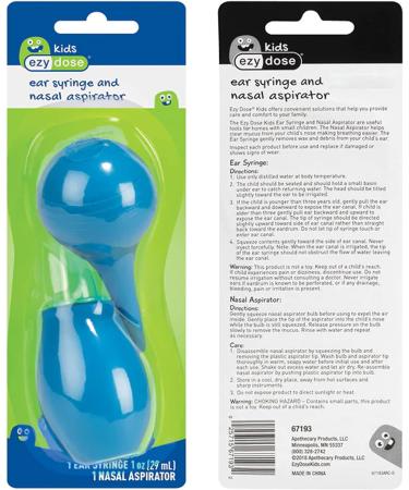 6 Pc Baby Nasal Aspirator Bulb Combo - Sterile Ear Syringe for Wax Removal and Irrigation - Buy Online on GoSupps.com