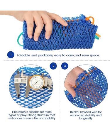3-Piece Crab Trap Bait Bags Set with Rubber Locker - Outdoor Sports Fishing Gear - Buy Online on GoSupps.com