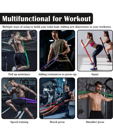 Arfmaget Resistance Bands - Pull Up Assistance Bands for Strength Training - 15-125LBS - Home Gym Equipment for Men and Women - Buy Online on GoSupps.com