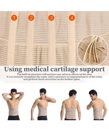 Back Support Belt Lumbar Support Belt Breathable Lower Back Brace Lightweight Back Belt Widened Design Bac Support Belt for Men Women Upper and Lower Back Pain Relief Posture Correction Size M - Buy Online on GoSupps.com